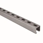 2 Ft. 12-gauge Half Slotted Metal Framing Strut Channel - Silver Galvanized (za1. Fixed Price $24.34.