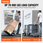 Aluminum Hand Truck, 2 In 1, 800 Lbs Load Capacity, Heavy Duty Industrial Conve. Fixed Price $222.38.