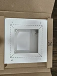 Aria Fittes Dwallx14x14swh 14.25x14.25 Flush Exhaust Mount Steel White New. Fixed Price $55.00.
