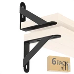 4x3 Shelf Brackets 6-pack, Support Holder Steel Wall Mount Heavy .... Fixed Price $23.70.