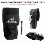 *1pc. 2 Pockets Gerber Pouch Fit For Mp800, Mp600, 06 Auto, Magnum Knife*. Fixed Price $18.90.