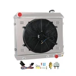 3 Row Aluminium Radiator+shroud Fan+relay Compatible With 1963-1966 Chevy C10.... Fixed Price $283.27.