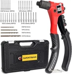 Rivet Gun, Giantisan Pop Tool Kit With 200 Rivets And 4 Drill Bits,.... Fixed Price $45.15.