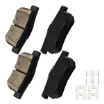 4pcs Rear Ceramic Brake Pads For 1990-2007 Honda Accord Civic D537 Eht537h. Fixed Price $26.99.
