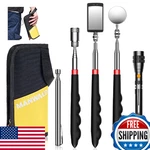Telescoping Magnetic Pickup Tool Set With Portable Bag, Extendable Flashlight Wi. Fixed Price $52.28.