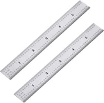 Eboot 2 Pack Stainless Steel Ruler Machinist Engineer Ruler, 6 Inch, Clear. Fixed Price $10.18.