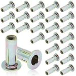 25pcs Steel Multi Grip Rivet Nuts Pre Bulbed Shank Zinc-plated Flat Head Thre.... Fixed Price $28.83.