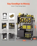 4-tier Tool Organizer Cart, 150 Lbs Load Capacity, Black. Fixed Price $68.96.