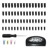 4 Size 60pcs Heavy Duty Tire Plugs Kit With Screwdriver,deep Threads Screw In.... Fixed Price $11.45.