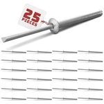 25pcs Large Head Pop Rivets Aluminum - 3/16" X 1-1/2" One Size, Silver. Fixed Price $13.35.