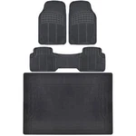 Bdk All Weather Floor Rubber Mats W/ Cargo Trunk Black For Car Suv Truck. Fixed Price $49.99.