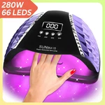 Uv Led Nail Lamp 66 Leds 280w Dryer For Gel Polish 4 Timer Setting Tools. Fixed Price $72.23.