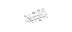 Crl F2724 White Tilt Window Latch With 2-5/16" Screw Holes. Fixed Price $20.69.