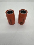 2pack. Apex 3/8'' Sq Drive 14mm Magnetic Socket Long Mb-14mm23 Ug-mb-14mm23. Fixed Price $59.99.