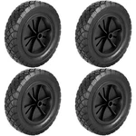 4 Pack 8 Inch Rubber Tire Semi-pneumatic Plastic Wheel With 1/2-inch Bor.... Fixed Price $35.88.