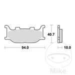43932-standard Brake Pads Altn: 7320528 Compatible With Yamaha Xvs 1300. Fixed Price $59.35.