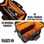 Klein Tools 55469 Tradesman Pro Wide Stayopen Tool Bag Industrial 42 Pockets 16". Fixed Price $75.97.