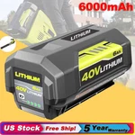 For Ryobi Op40401 40v 6000mah Lithium-ion High Capacity Battery Op4050, Op40501. Fixed Price $37.93.
