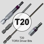 T20 (t-20) Torx/star Driver Bit - Color Coded Drive. Fixed Price $17.95.