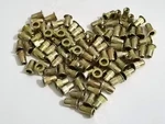 Qovydx 100pcs 6-32 Rivet Nuts Rivnut Zinc Plated Carbon 100pcs, Yellow. Fixed Price $16.65.