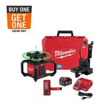 Milwaukee 3702-21 M18 1000 Ft. Green Interior Rotary Laser Level Kit With. Fixed Price $1494.99.