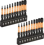 Toolant Impact Hex Head Allen Wrench Drill Bit Set 20pcs (metric&sae), 1/4 Hex-. Fixed Price $17.99.