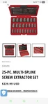 Mac Tools 25 Pc Multi Spline Hexagonal Extractor Set 25se(please Read). Fixed Price $115.00.