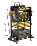 Vevor 4-tier Tool Organizer Cart With Charging Station Garage On Wheels. Fixed Price $68.90.