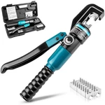 6-ton Hydraulic Crimping Tool With 9 Pairs Of Dies, 12 Awg To 2/0 Battery Cab.... Fixed Price $40.46.