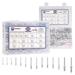 Goobetter 560 Pcs 14 Sizes Pop Rivets Assortment Kit, Aluminum Rivets, Silver. Fixed Price $22.70.