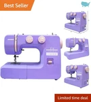 Janome Lovely Lilac Beginner Sewing Machine - Compact & Fun For All Projects. Fixed Price $254.99.