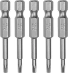 Utoolmart 1/4 Inch Hex Shank Screwdriver Bits, Star 5 Point Hollow Head, Ts10. Fixed Price $10.35.