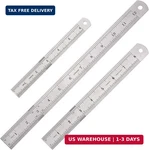 Elisel 3 Pcs Stainless Steel Ruler Set With Inch And Metric Graduation, 12 Inch,. Fixed Price $7.59.