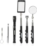 Neiko 20736a (6) Piece Set Magnetic Tool & Telescoping Mirror Adjustable T. Fixed Price $32.32.