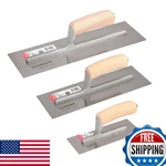 Goldblatt 3-pc Carbon Steel Drywall Trowel Set - 14", 12", 8" Finishing Tools. Fixed Price $63.45.