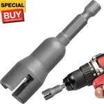 Power Wing Nut Driver, Steel Drill Bit Socket Wrench Tool Set, 1/4" Hex. Fixed Price $9.23.