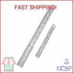Eboot Stainless 2 Pack Steel Ruler 6 Inch And 12 Metal Rule Kit With Conver. Fixed Price $12.36.