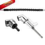 Ocgig 3 Pcs 105 Degree Right Angle Drill Attachment One Size, Combination Set. Fixed Price $16.85.
