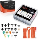 A-premium 210pcs (40.16 Oz/21 Sizes) Bumper Retainer Clips W/removal Tool Com.... Fixed Price $64.61.