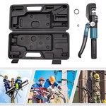 Black Handheld Hydraulic Crimping Tool,wire Tool With Pair 1/8" Dies. Fixed Price $47.33.
