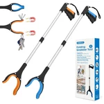 Rewkcy 34" Grabber Reacher Tool, 2-pack Foldable 34-inch, Blue&orange. Fixed Price $30.29.