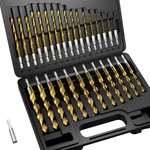 Macxcoip Hex Shank Drill Bit Set, 30pcs Hss Titanium Twist For Shee.... Fixed Price $42.51.