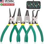 Queta 4pcs 7-inch Snap Ring Pliers Set Internal External Circlip Kit From Usa. Fixed Price $21.88.
