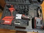 Ridgid Rp 350 Press Tool Kit Battery Charger Propress No Jaws Tested Works. Fixed Price $1994.95.