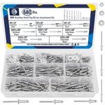 Zqz 680pcs Stainless Steel Pop Rivets, 8 Sizes Rivets With 1/8" 5/3.... Fixed Price $35.88.