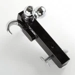 Steel Triple Ball Trailer Hitch Mount With Hook For 2" Receiver Tow Towing Bar. Fixed Price $80.95.
