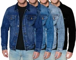 Men S Red Label Premium Faded Denim Cotton Jean Button Up Slim Fit Jacket. Fixed Price $37.99.
