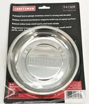 Craftsman 6" Round Heavy Gauge Stainless Steel Magnetic Parts Tray Dish. Fixed Price $24.99.