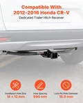 Class 3 Trailer Hitch, 2-inch Receiver, 6000 Lbs, Q345b Steel Tube Frame, Black. Fixed Price $157.44.