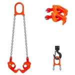 Chain Drum Lifter, 2200 Lbs 1ton Capacity Galvanized G80 Normal Hook, Orange. Fixed Price $55.79.